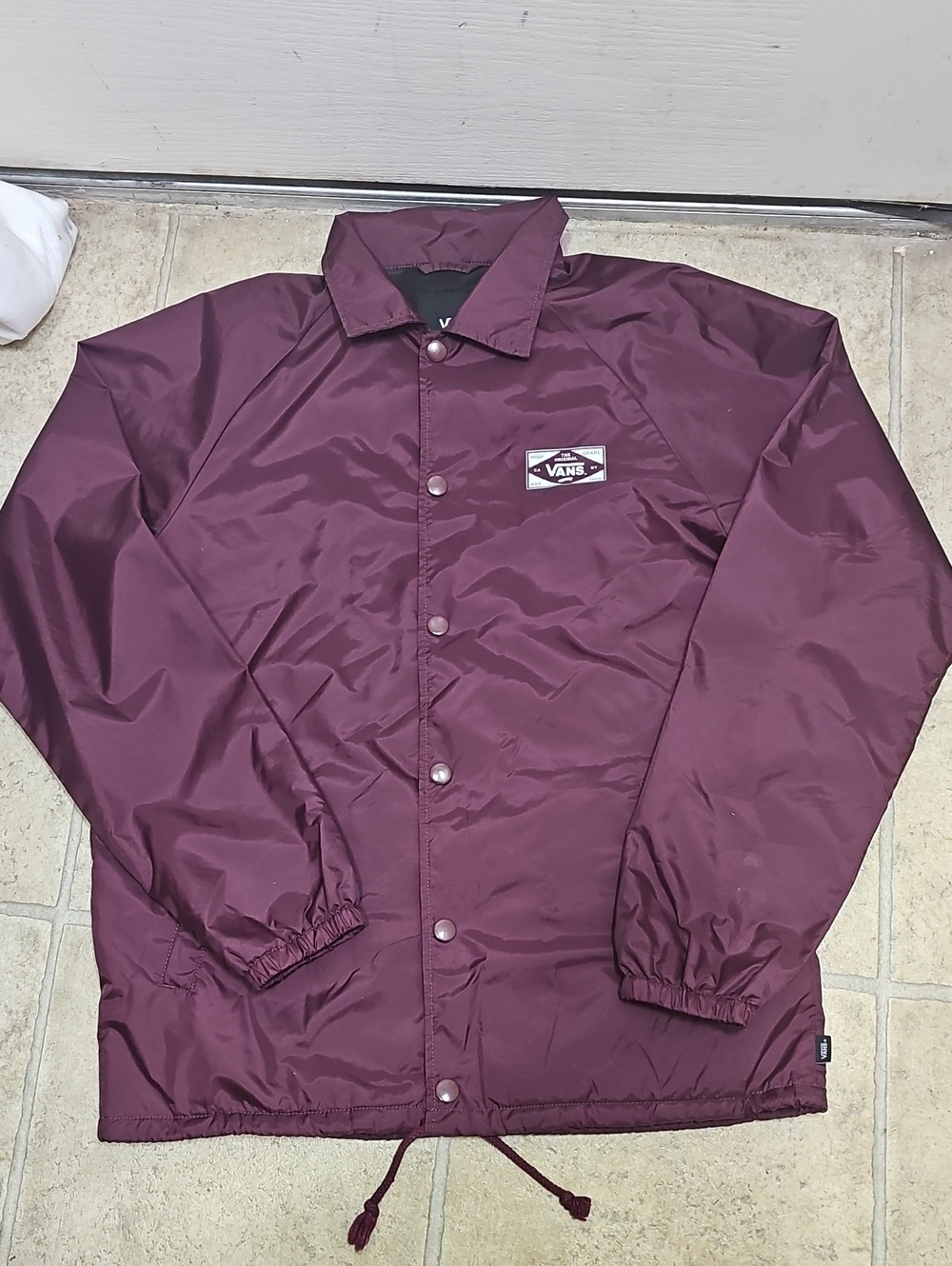 Vans Men's Maroon Coach Jacket